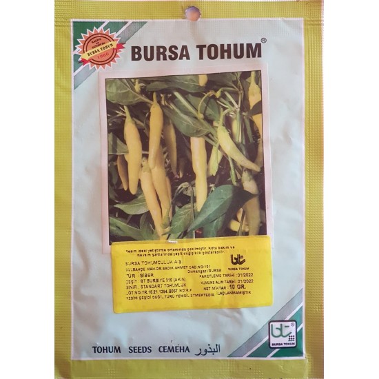 BT Burbiye Standart Biber Tohumu