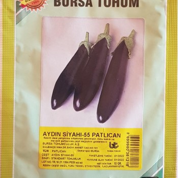 Aydın Siyahı 55 Patlıcan Tohumu