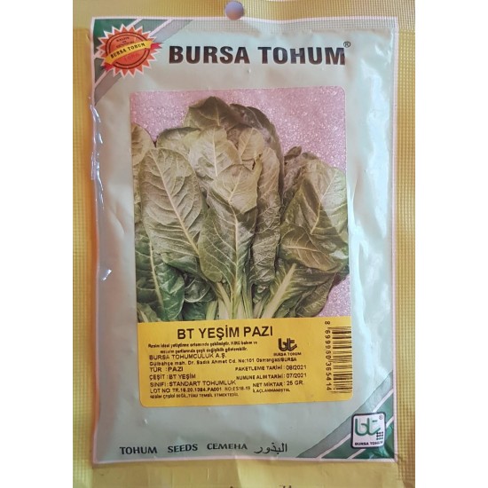 BT Yeşim Pazı Tohumu