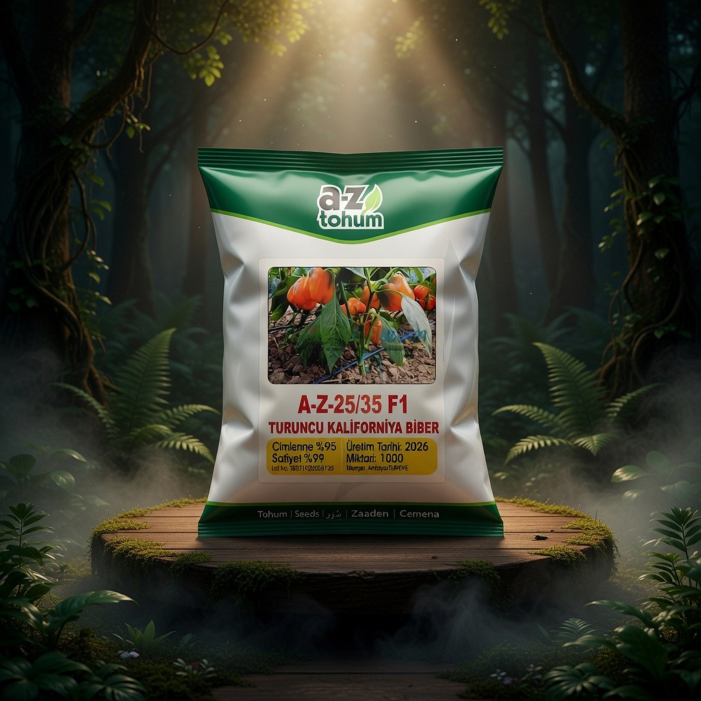 AZ 25-35 F1 Turuncu Kalifornia Biber Tohumu
